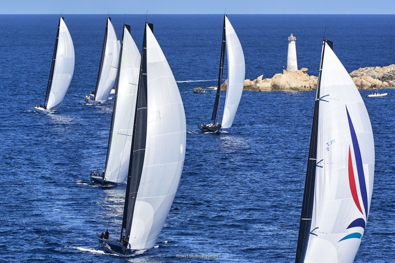 The Maxi Grand Prix fleet with Northstar III at the Maxi Yacht Rolex Cup 2026